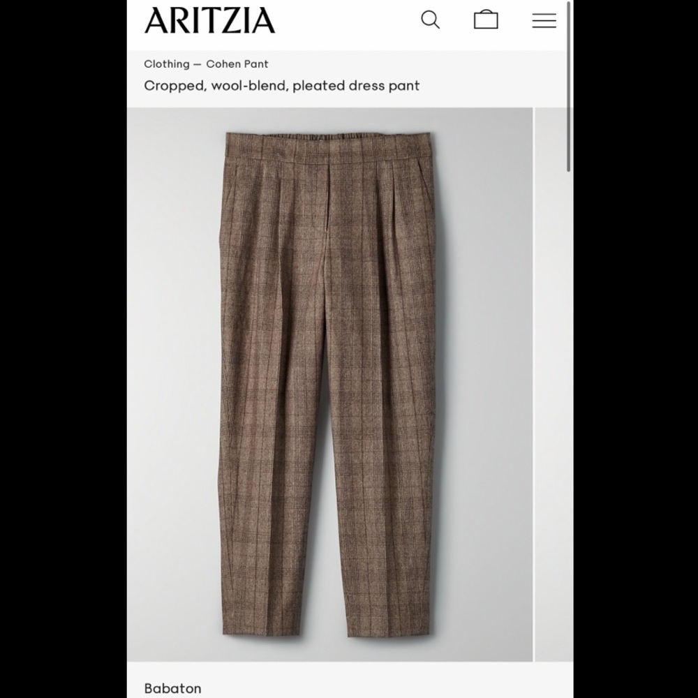 NWT Aritzia Babaton Cohen Pant 10